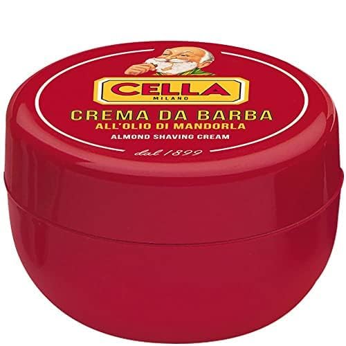 Cella Milano Classic Almond Shave Soap with Tallow, Made in Italy, A favorite of European Barbershops for 125 Years