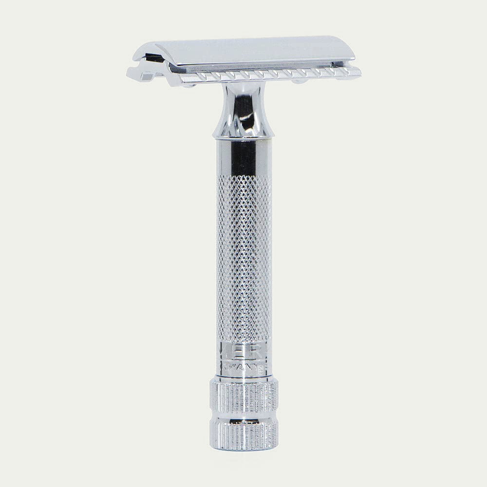 Merkur Mk34c Double Edge Razor with Heavy Duty Short Handle