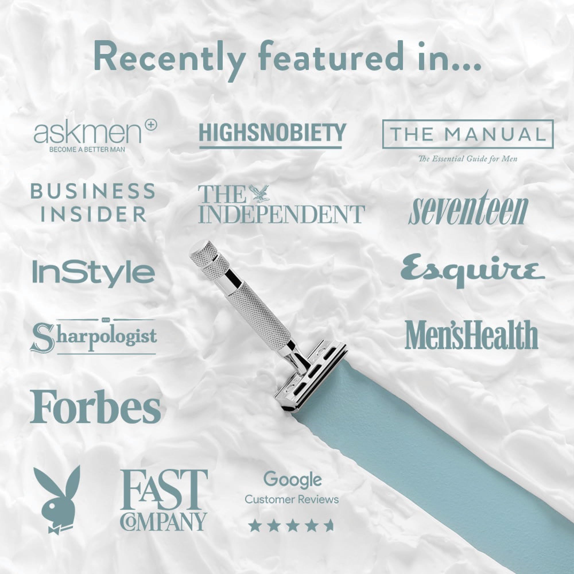 ROCKWELL RAZORS 2C Double Edge Safety Razor With Adjustable Shave Settings and 5 Fully Recyclable Razor Blades. Reusable Safety Razors for Men