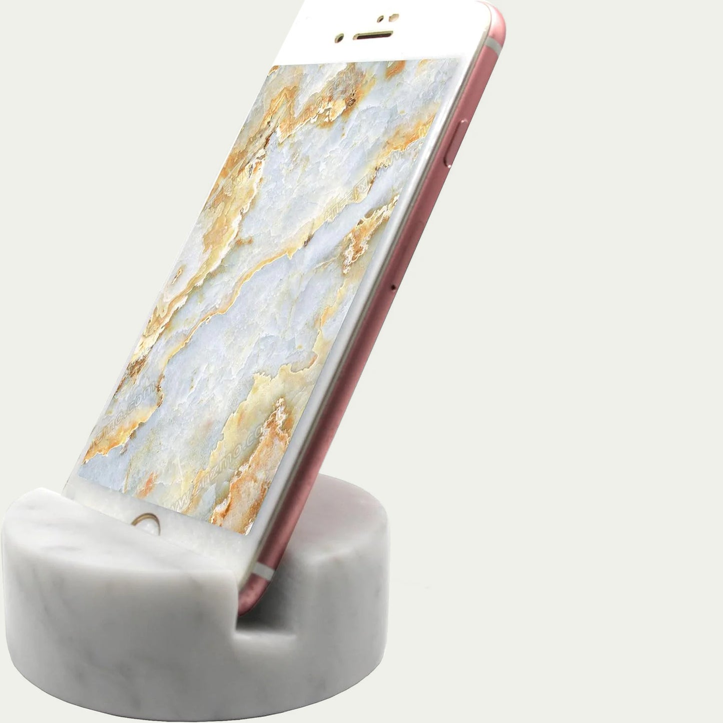 White Marble Phone Stand by Fashciaga