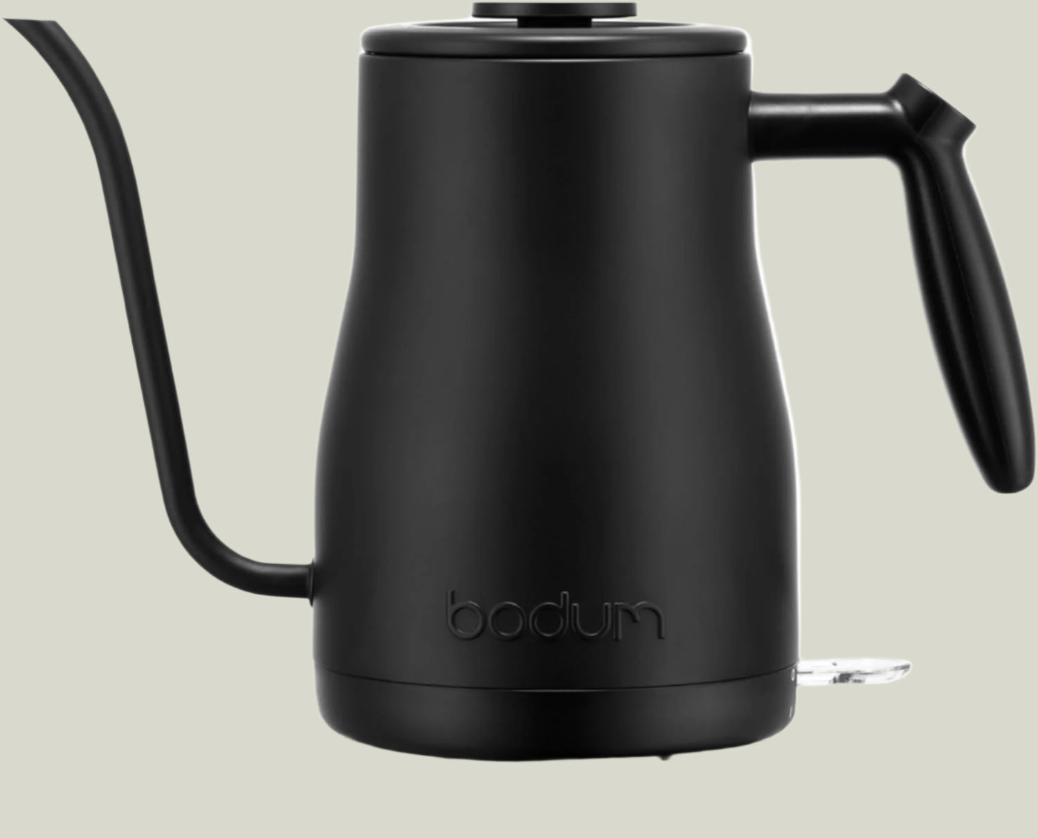 34Oz Bistro Gooseneck Electric Water Kettle, Pour over Coffee & Tea, Stainless Steel, Matte Black