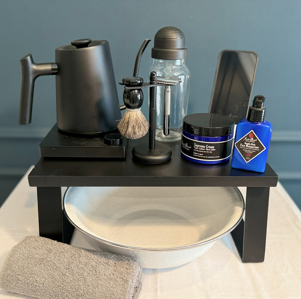 Riser by Kettle & Shave with Trapezoid Legs
