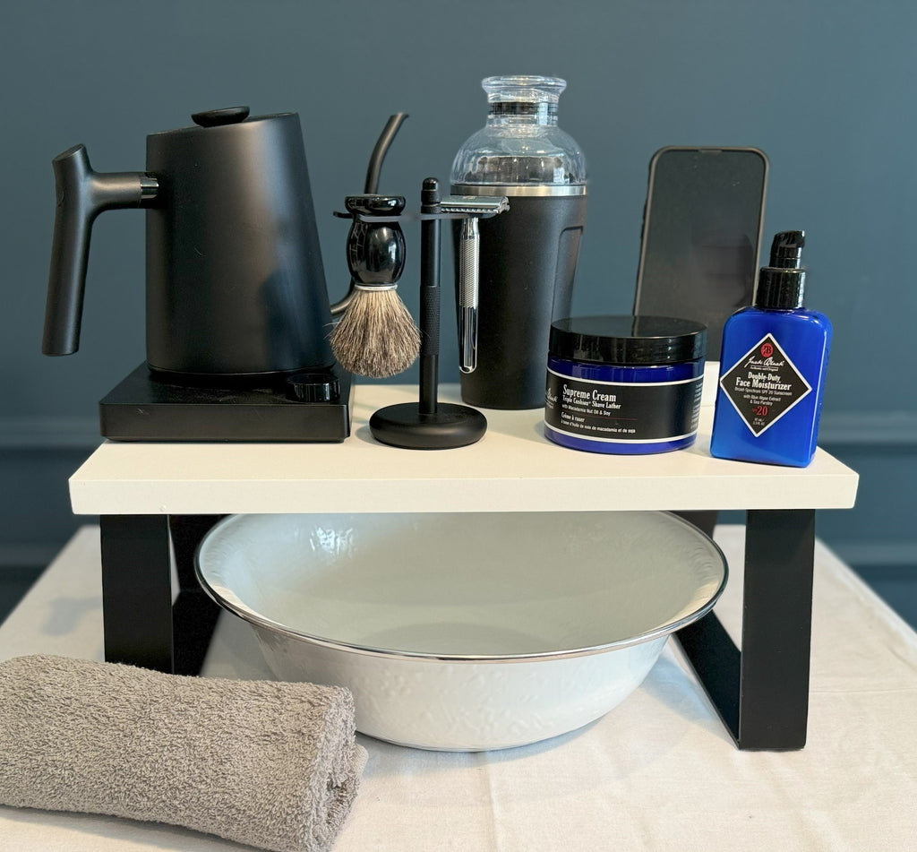 Riser by Kettle & Shave with Trapezoid Legs
