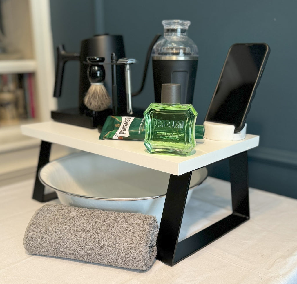 Riser by Kettle & Shave with Trapezoid Legs